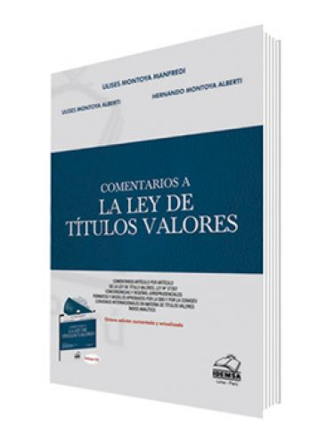 COMENTARIOS A LA LEY DE TÍTULOS VALORES..